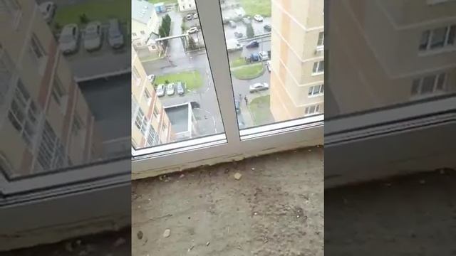 Остекление балкона. Французское остекление от пола до потолка.