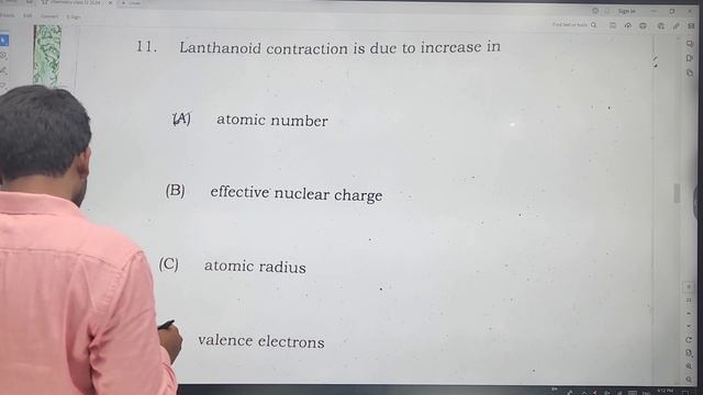 23 February 2024 |Chemistry Answer Key class 12th jac board | answer key Chemistry class 12