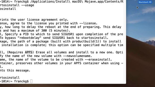 4195-La commande "startosinstall" ou comment effacer et réinstaller macOS Mojave
