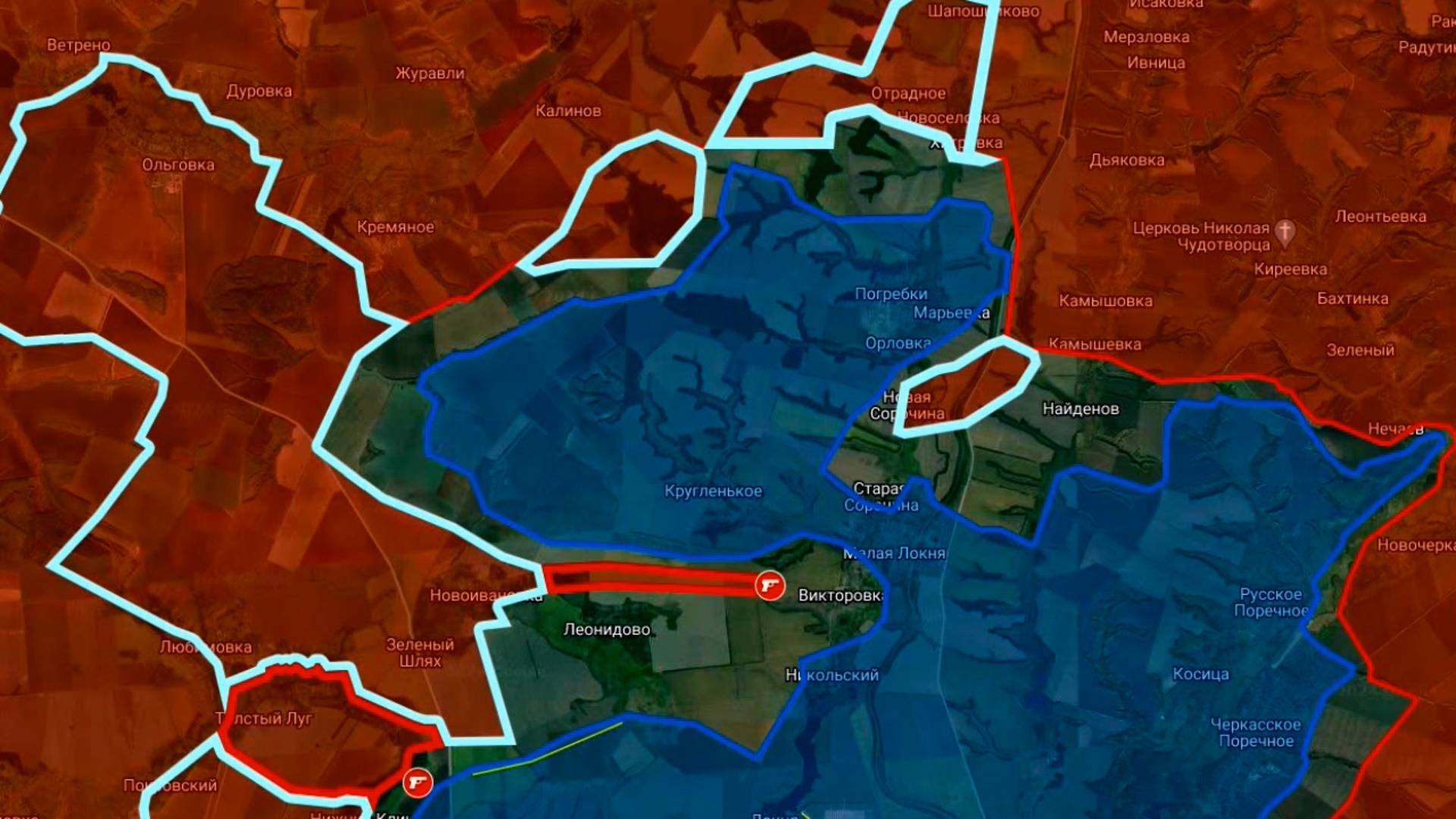 19.10.2024  Карта боевых действий в Курской области. Кольцо окружения смыкается