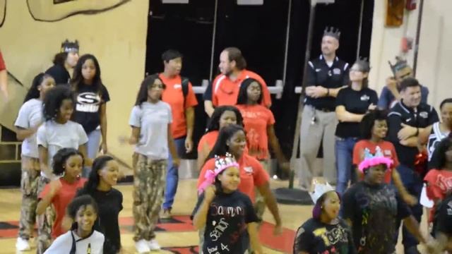 Shaw High School (Columbus GA) Marching Band at the Pep Rally 2015