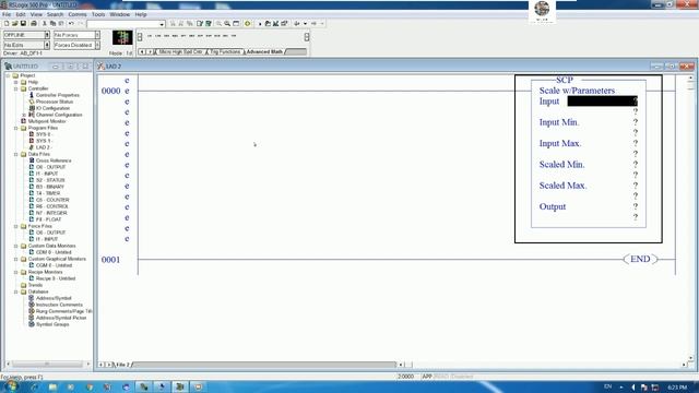 Allen Bradley SLC 500 Scaling Analog Input and Analog Output