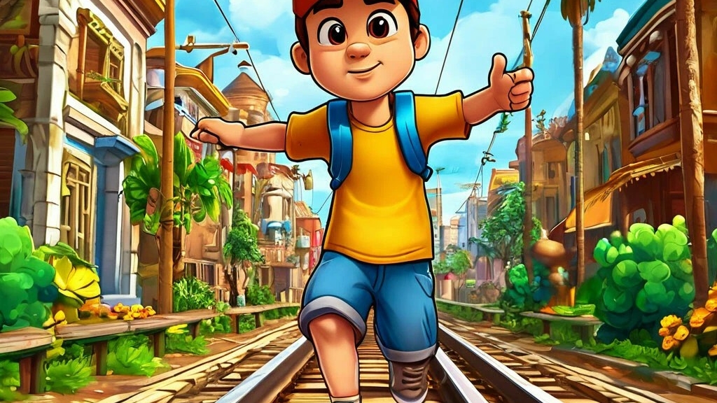 играю в Subway Surf без слов.