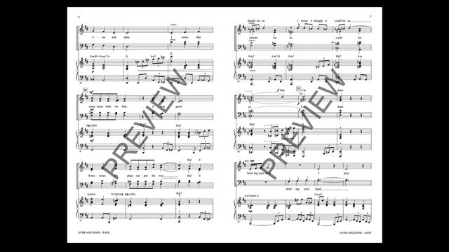 Over and Done (SATB Choir) – Arranged by Mac Huff