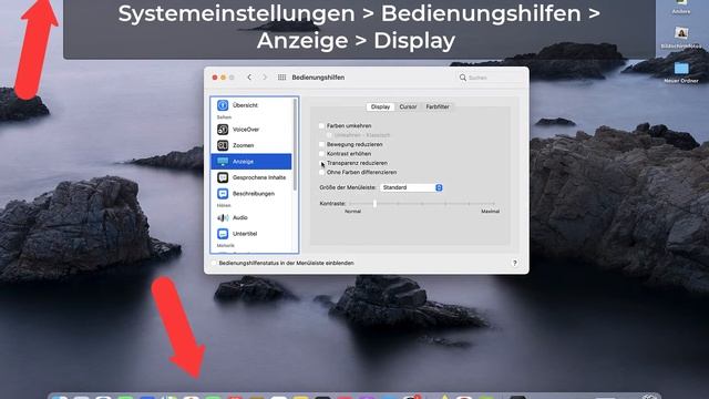 Bedienungshilfen unter macOS für Benutzer mit Seheinschränkungen