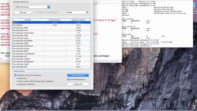 Install Rcmdr on Mac