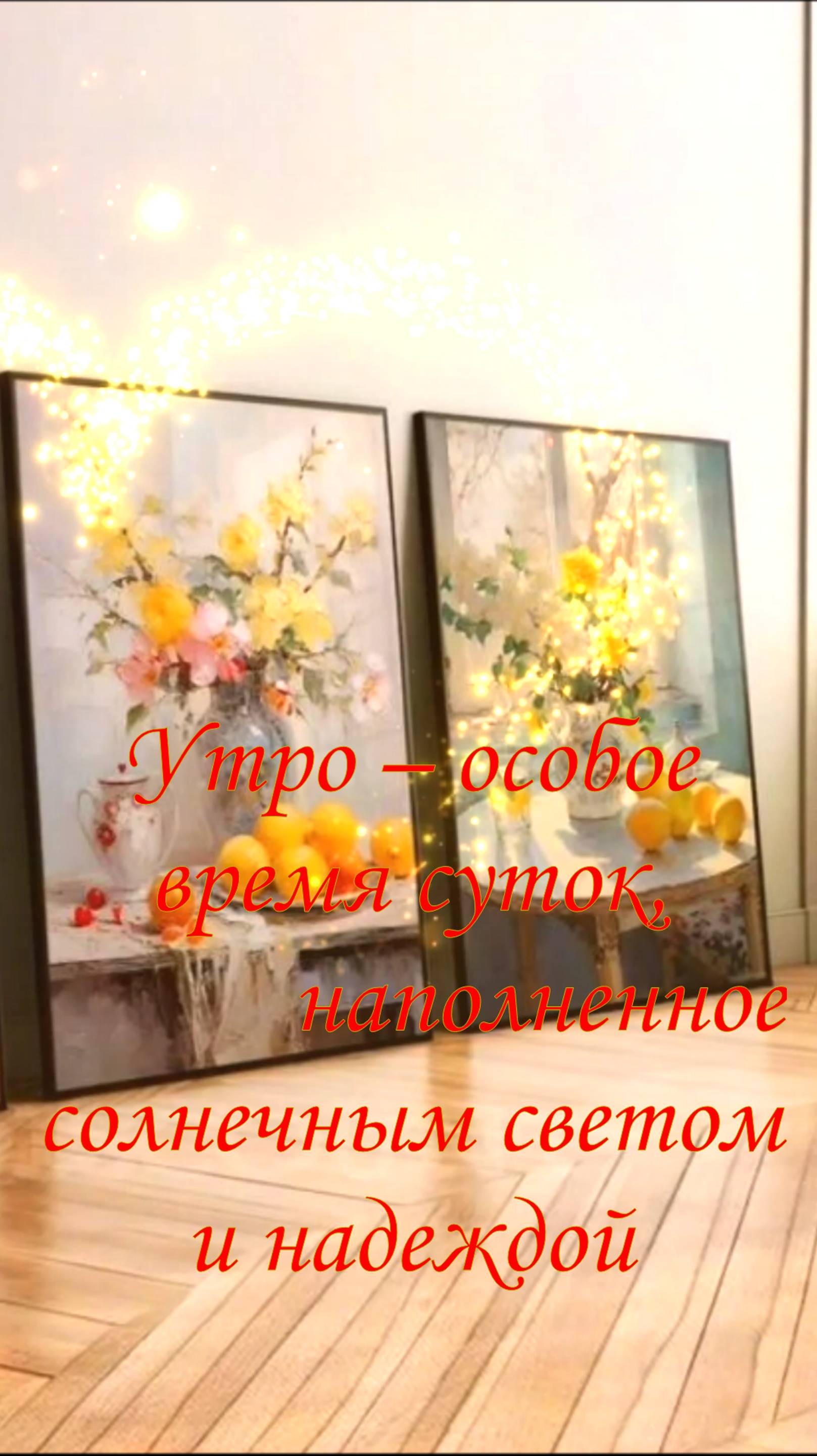 Утро – особое время суток, наполненное солнечным светом и надеждой