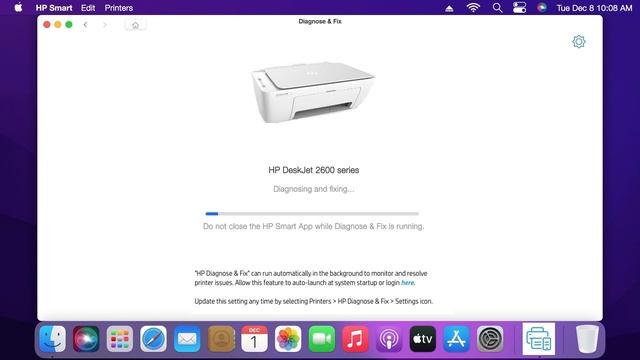 如何在 MacOS 中使用 HP Smart 应用程序修复打印问题 | HP 打印机 | HP Support