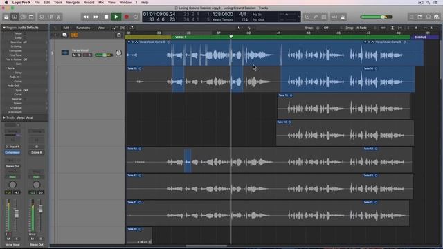 LOGIC PRO X 201 - #15 Comping Vocals, Quick Swipe Comping