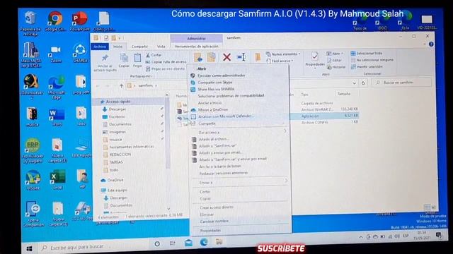 cómo descargar e instalar SAMFIRM A.I.O (v1.4.3) By MAHMOUD SALAH