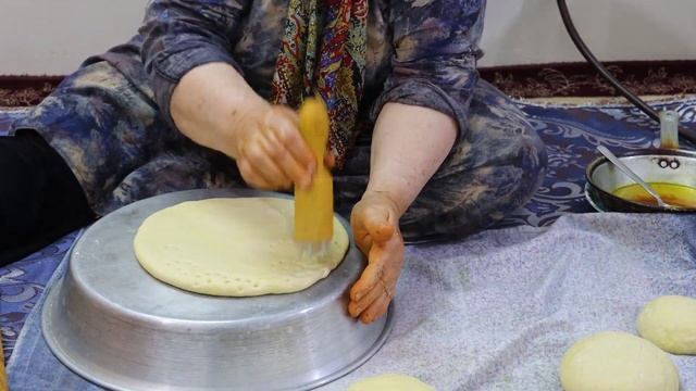 Baking Local Bread By a 70 Year Old Village Grandma  Rural lifestyle in Iran