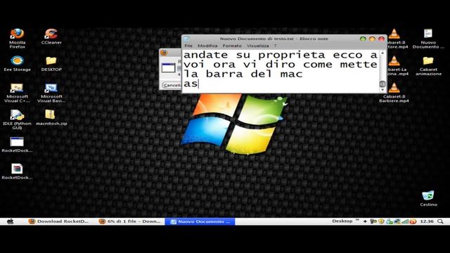 come mettere il tema mac su xp