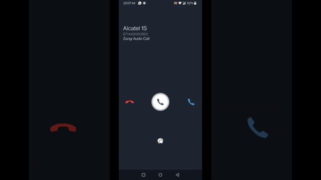 OnePlus Android 11 Zangi Private Messenger App Incoming Call