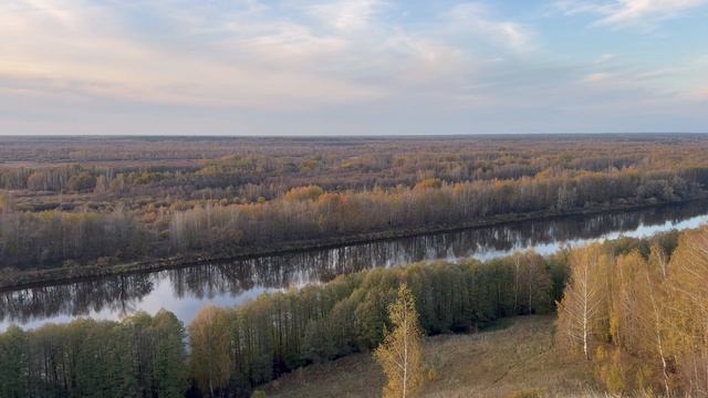 Осенний закат в городе Гороховец Лысая гора