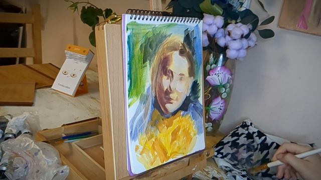 захотелось написать портрет с утра