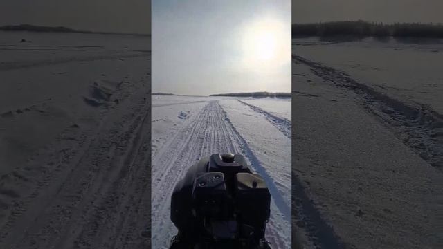 По Оби на мотособаке. Шеркалы. ХМАО.