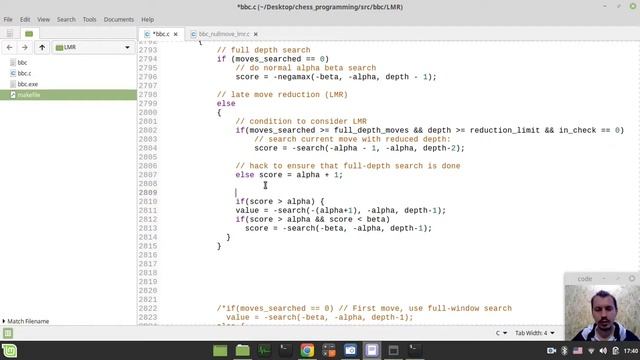 62-Bitboard CHESS ENGINE in C  applying LMR (Late Move Reduction)