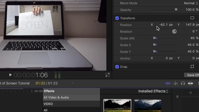 Pop Out Effect | Final Cut Pro X Tutorial