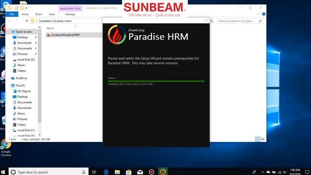 Hướng dẫn cài đặt phần mềm Sunbeam cho Win7 SP2 trở lên