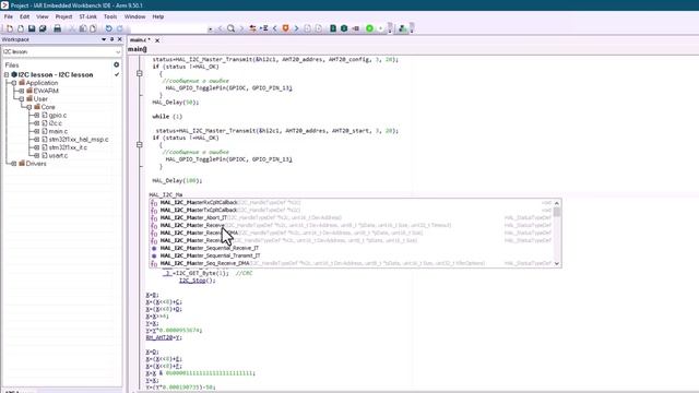 Урок по STM32 N20 I2C интерфейс используя библиотеку HAL