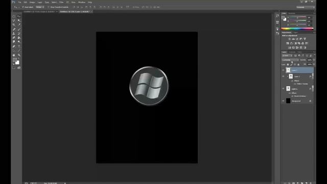 Logo Button. Desktop background or easy logo