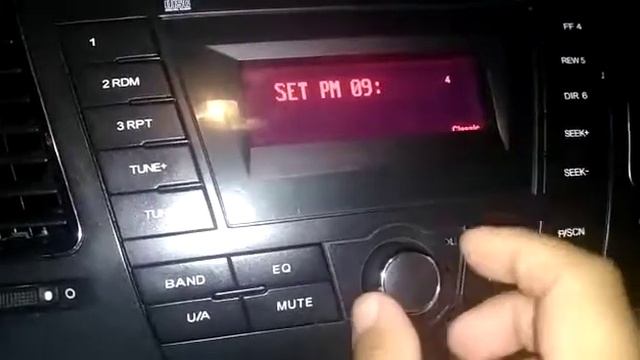 Cambiar la hora radio mg350