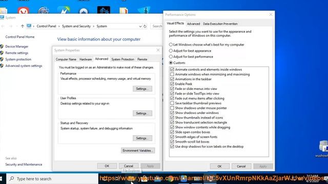 Disable Animate windows when minimizing & maximizing in Windows 10