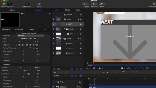 Drop Zone Create In Apple Motion | Final Cut Pro | The Final Ideas