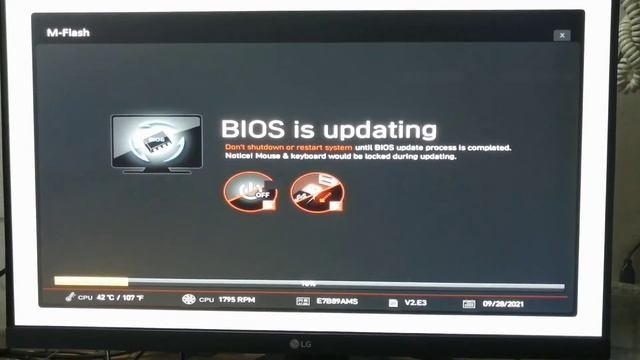 MSI B450M Mortar MAX SAME ON B550 X470X570 Bios Update Using M-Flash 2021