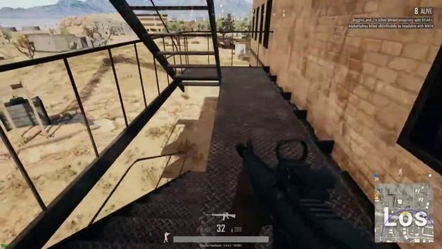 PLAYERUNKNOWN'S BATTLEGROUNDS: Vaulting into a window to get the the kill.