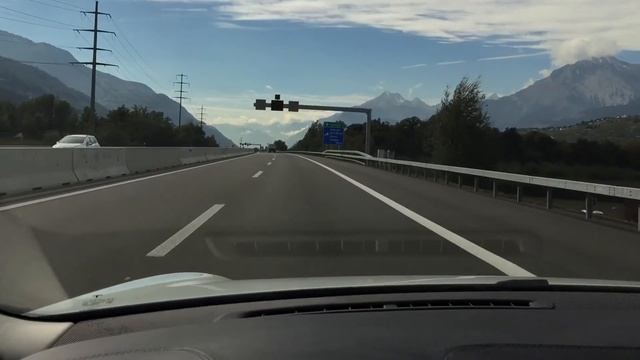 Driving a Tesla in the Swiss Alps - Part Deux [filmed by drone]