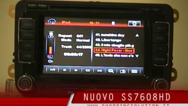 SS7608HD NAVIGATORE MULTIMEDIALE VOLKSWAGEN SKODA SEAT GPS DISPLAY HD