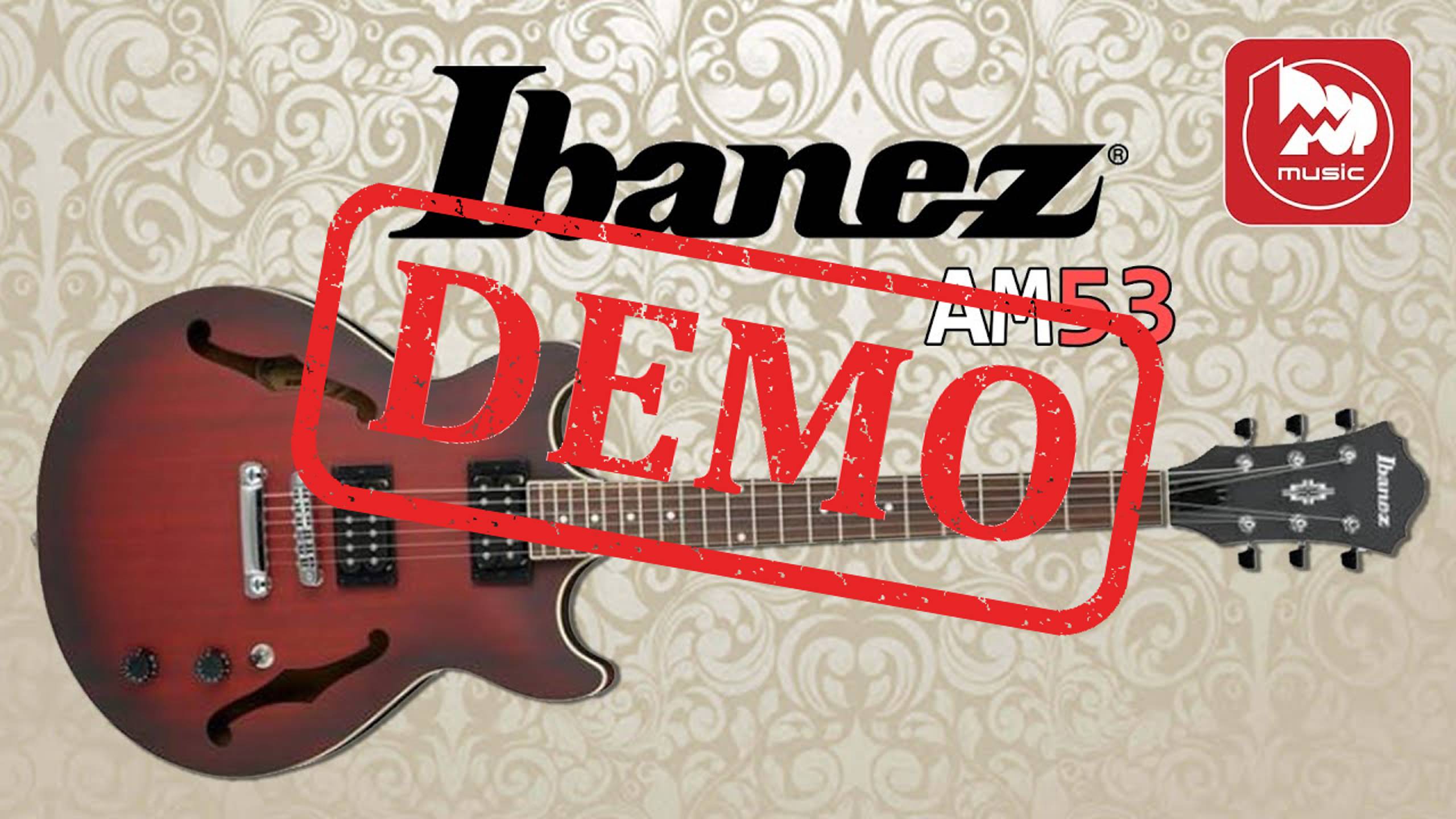 Полуакустика IBANEZ AM53-SRF - демонстрация звучания