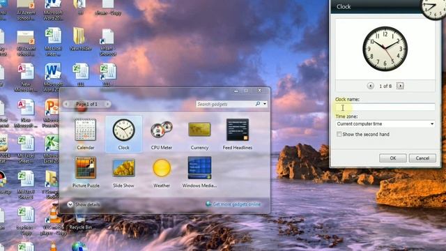 Learn Window 7 Desktop Gadgets||How To Use Window 7 Gadgets Like CPU Meter,Clock,Puzzle,Photo Album