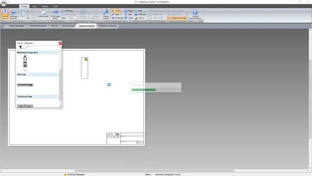 3D Hydraulic Manifold Block in Automation Studio™