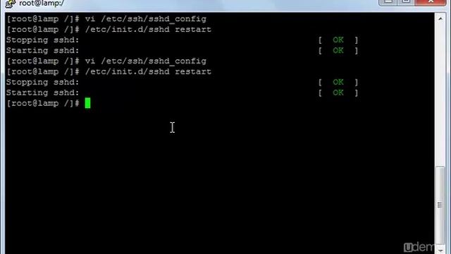Lession 10: Security - Video 3: Securing shell  managing ip allow and deny