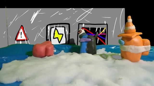 SnowBall Fight | Stop Motion animation