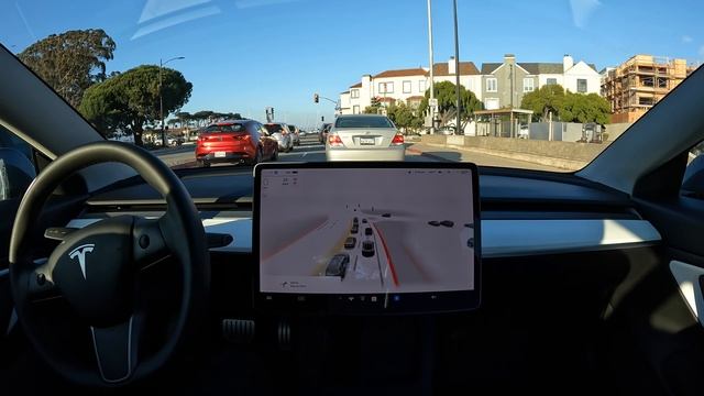 Raw 1x: Coit Tower on Tesla Full Self-Driving Beta 10.69.1