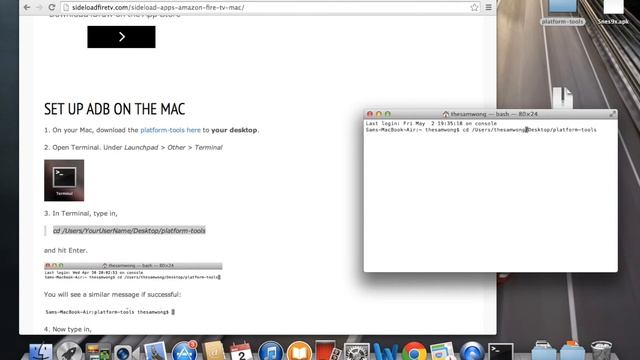 Sideload Apps to the Amazon Fire TV (or Stick) with a Mac OS X
