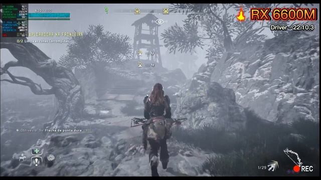 RX 6600M - 2666v3 Horizon Zero Dawn GAME PLAY !