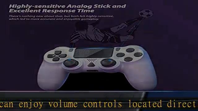 YCCTEAM Wireless Game Controller Compatible with 4 Slim with Enhanced Dual Vibration/Analog Sticks/