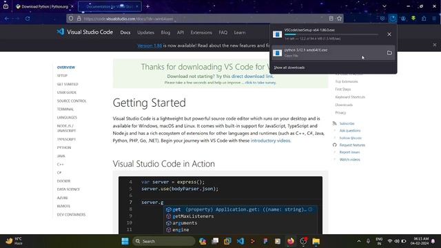 python kaise download kare||haw to download python && download vs code haw to download vscode