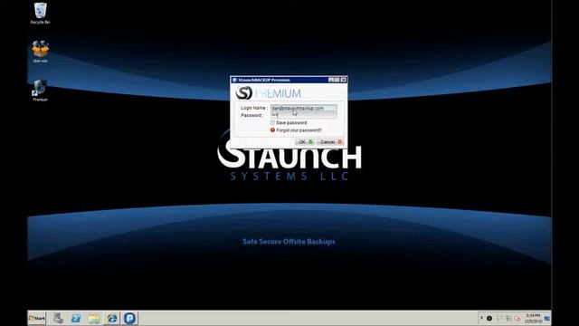 Setup StaunchBACKUP Premium on Windows Server 2008 R2