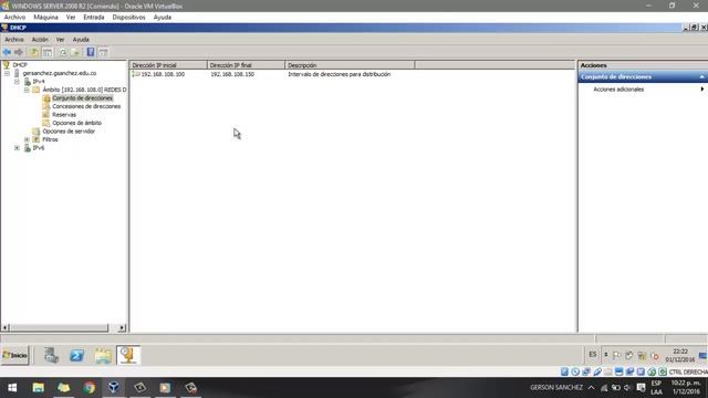 Configuracion de un Servidor DHCP-WINDOWS SERVER R2 2008