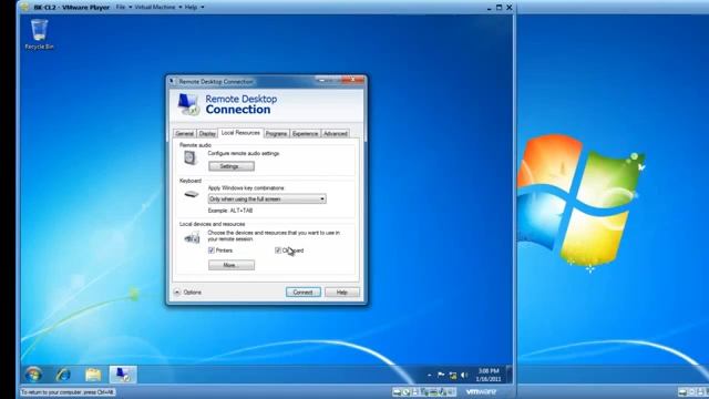 Configure and use your Windows 7 Remote Access   Remote Desktop Connection Software