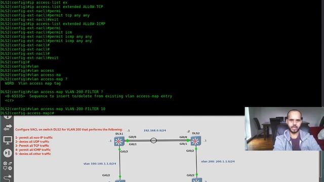 VLAN Access Lists or VACLs configuration