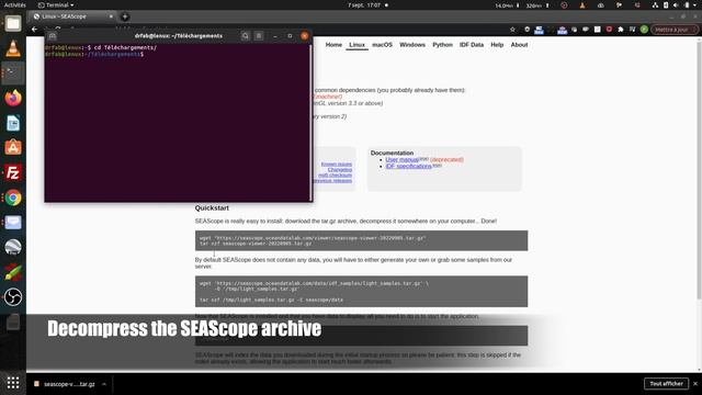 How to install SEAScope on Linux