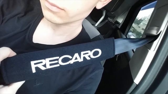 RECARO Seat belt Shoulder Pads Unboxing