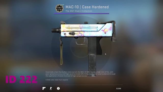 checking out the new mac10 case hardened