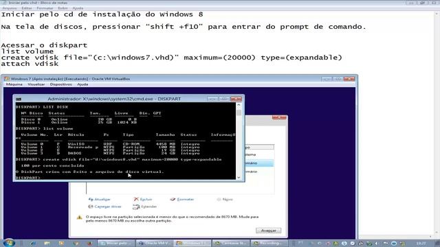 Como fazer dual boot entre Windows 7 e Windows 8 usando VHD